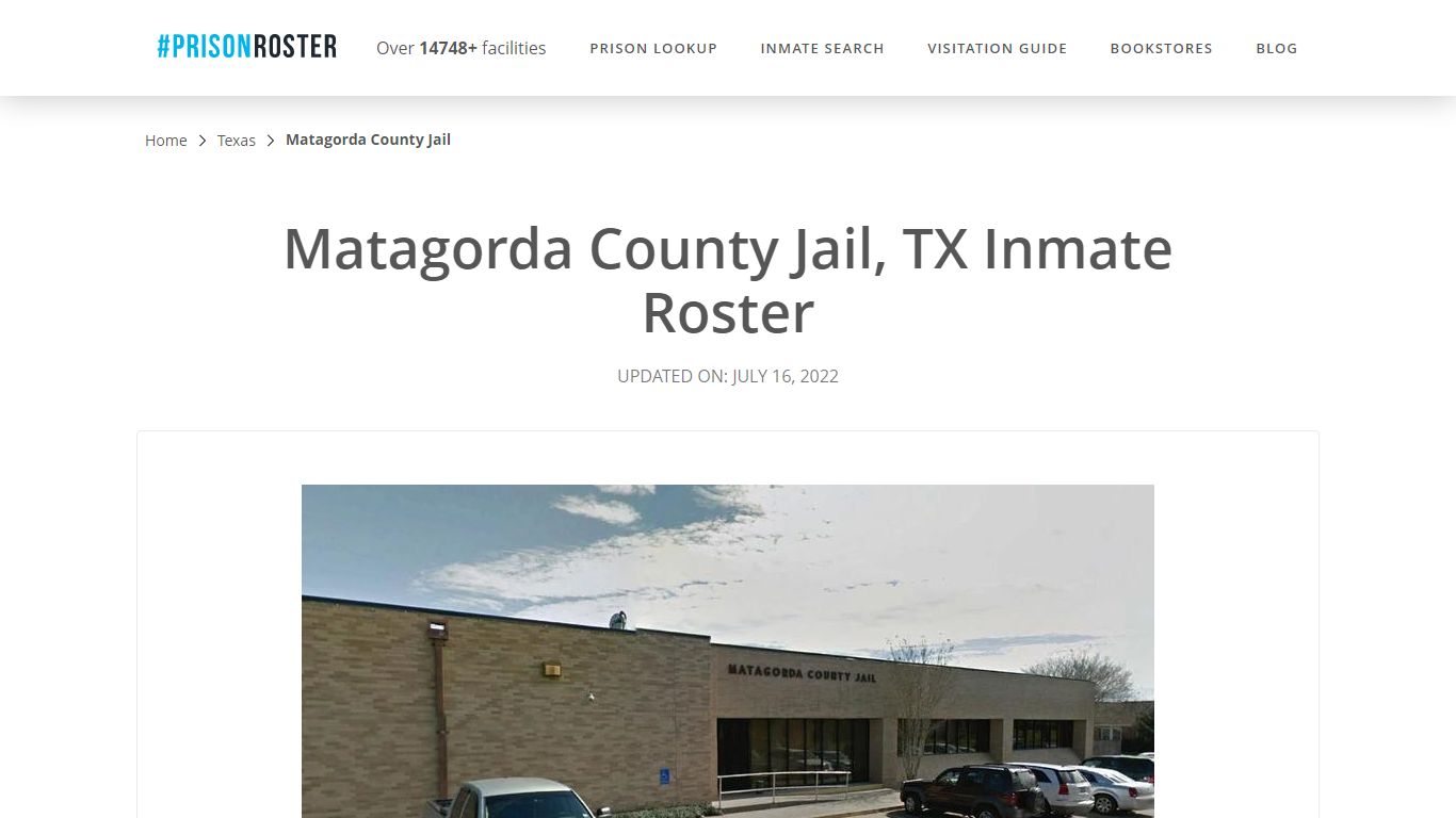 Matagorda County Jail, TX Inmate Roster